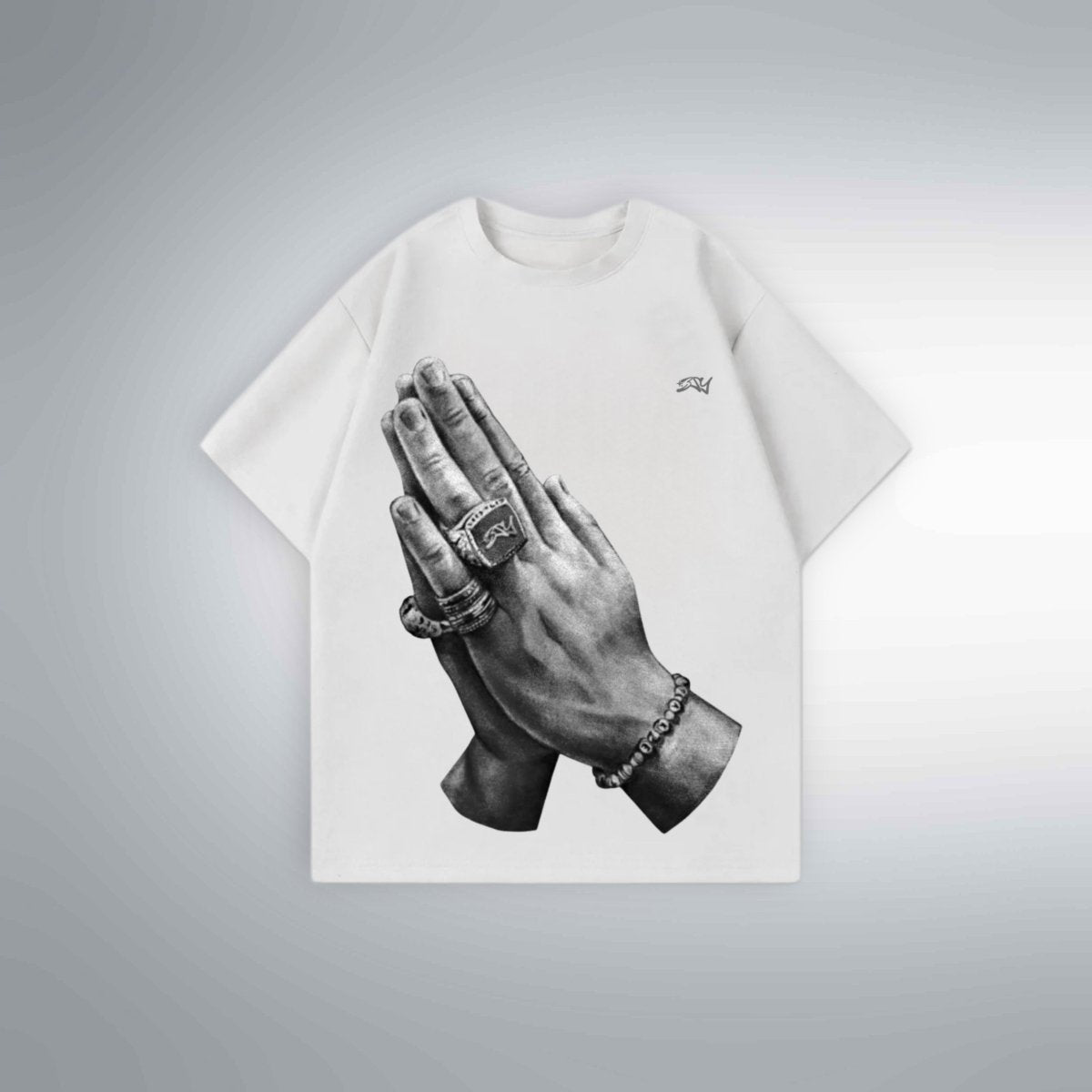 BSY „Pray“ Oversized Shirt - BLESSETYCLO